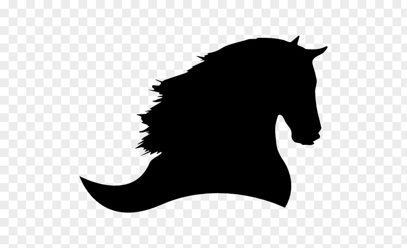 Horse Silhouette Standing PNG