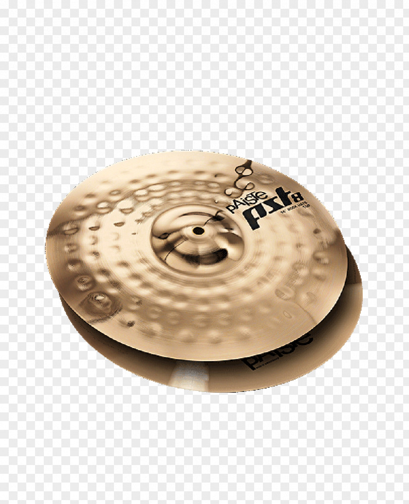 Paiste Hi-Hats Crash Cymbal PST 8 Universal Rock Set PNG