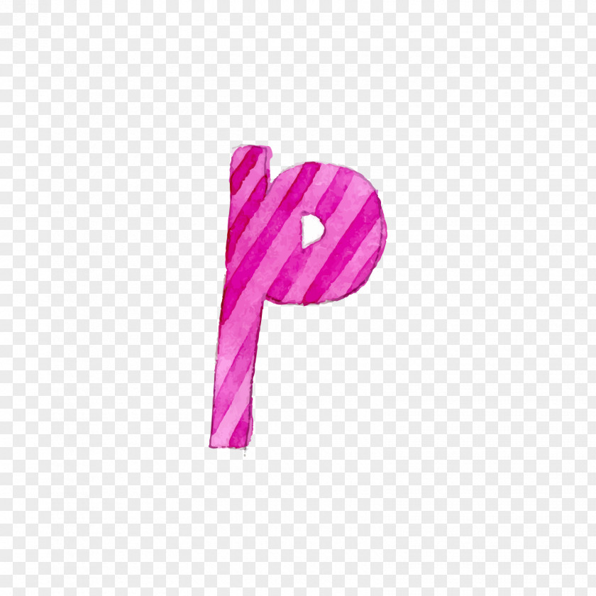 Red Twill Letter P PNG