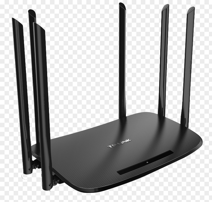 Six Black Antenna Router Wireless Wi-Fi TP-Link PNG