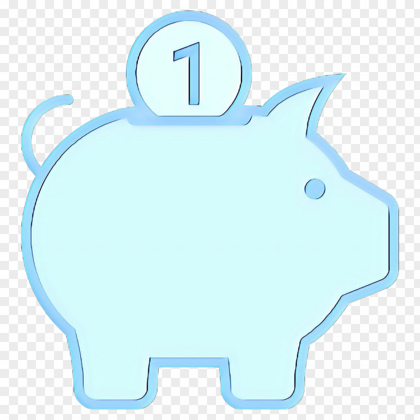 Text Currency Piggy Bank PNG