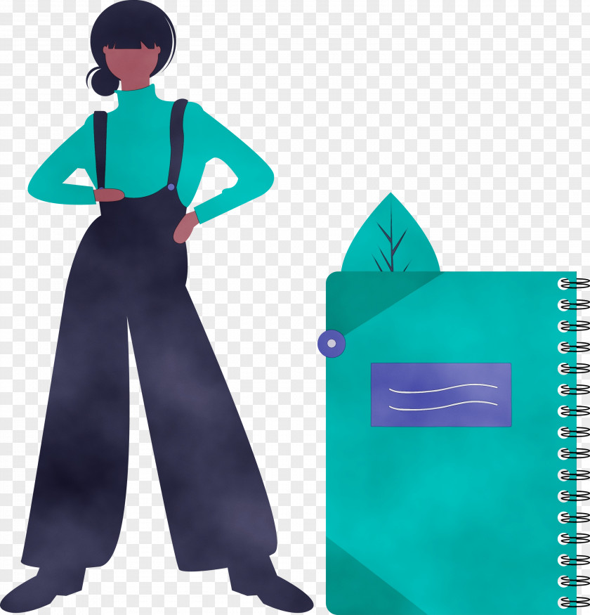 Turquoise Standing PNG