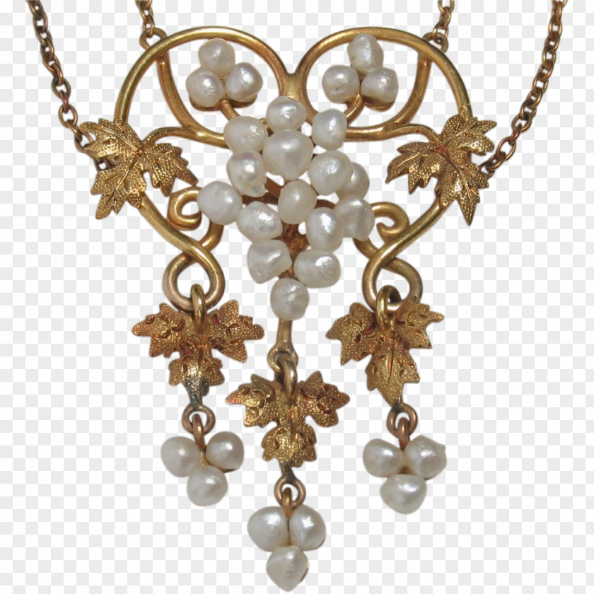 Baroque Earring Necklace Jewellery Charms & Pendants Pearl PNG
