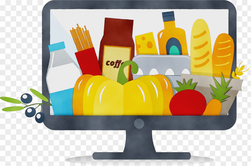 Computer Monitor Output Device Yellow Technology Clip Art Electronic PNG