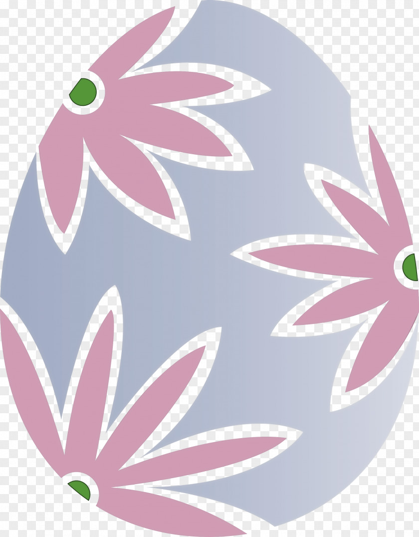 Floral Easter Egg Flower Happy Day PNG