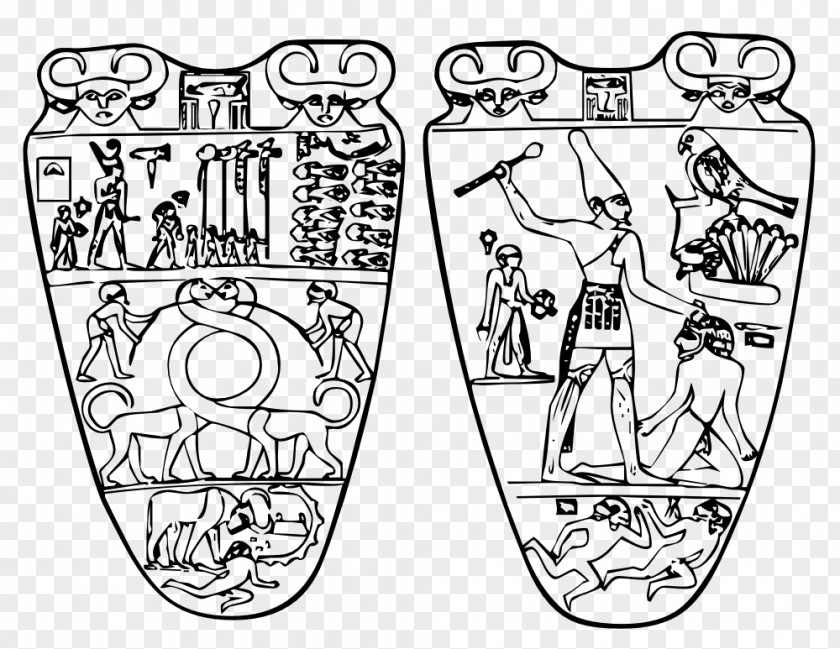 Narmer Palette Ancient Egypt Prehistoric Cosmetic Egyptian Museum PNG