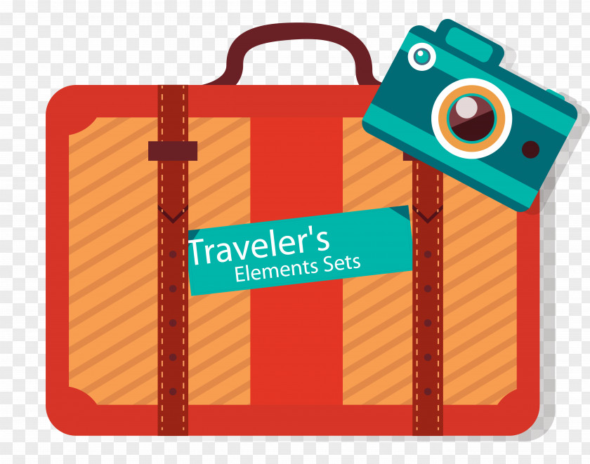 Vector Travel Bag Camera Material Euclidean PNG