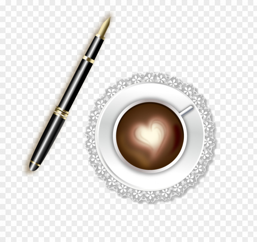 Coffee Pen Vector Material Adobe Illustrator ArtWorks PNG