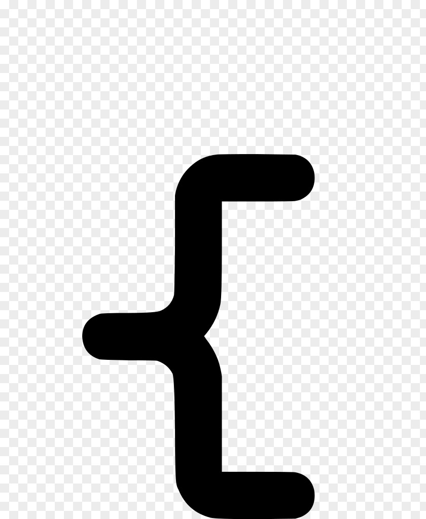 Bracket Accolade Character Symbol Font PNG