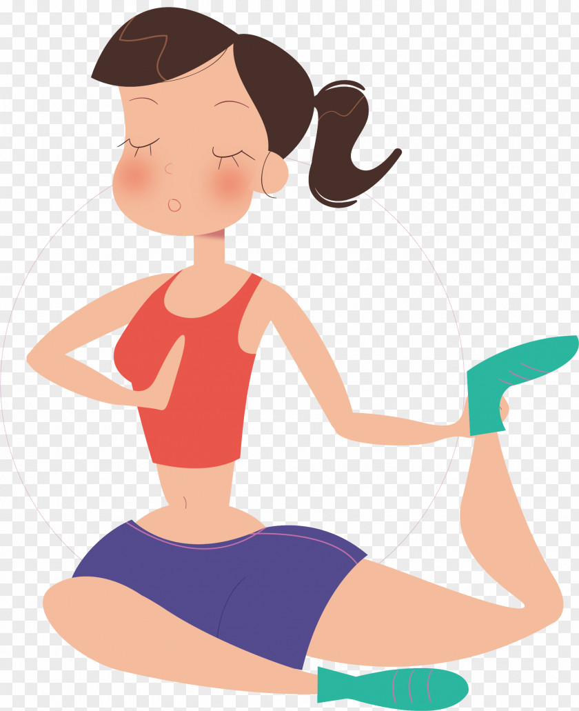 Drawing Running PNG Running, Girl Yoga clipart PNG