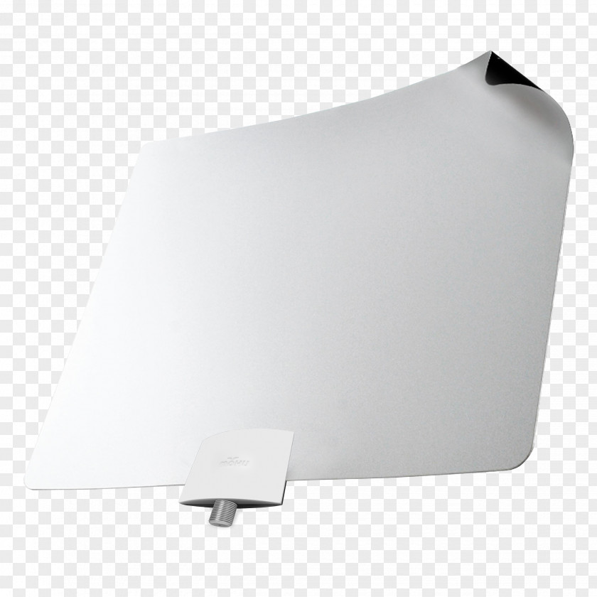 Antenna Aerials Mohu Leaf Plus Ultimate Flat 50 Mile Indoor Amplified HDTV Antenna, Black Information High-definition Television PNG