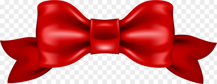 Beautiful Red Bow Tie Necktie Ribbon PNG
