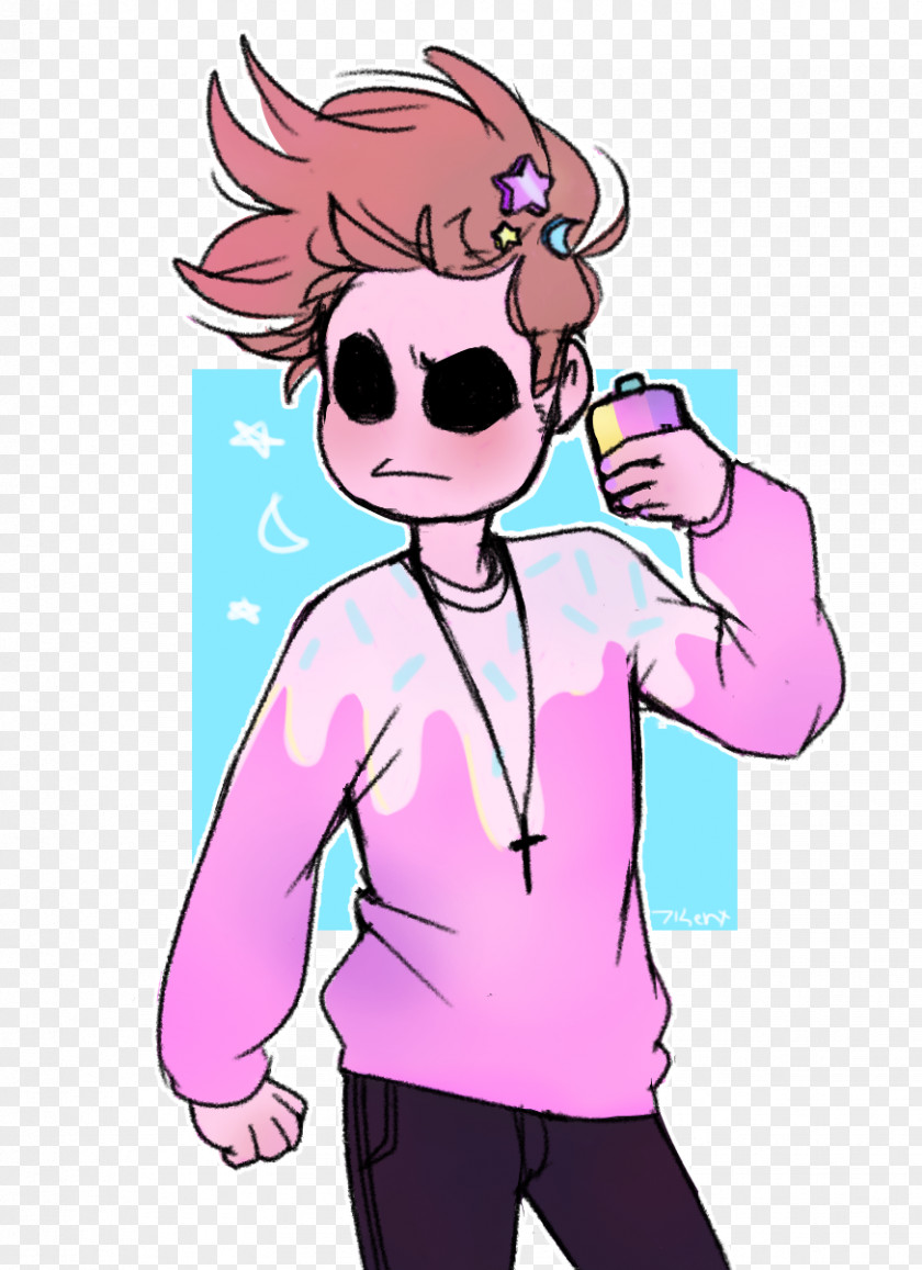 Female Tom Eddsworld Image Pastel Art Drawing PNG