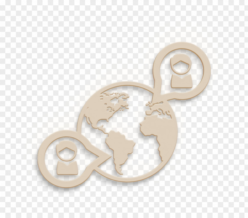 Interface Icon Two Persons Talking Each Other At Distance In Different Parts Of The Planet Earth Icons PNG