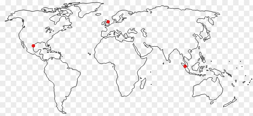 Globe World Map Outline Maps Blank PNG