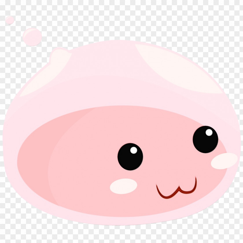 Pink Face Cartoon Nose Head PNG