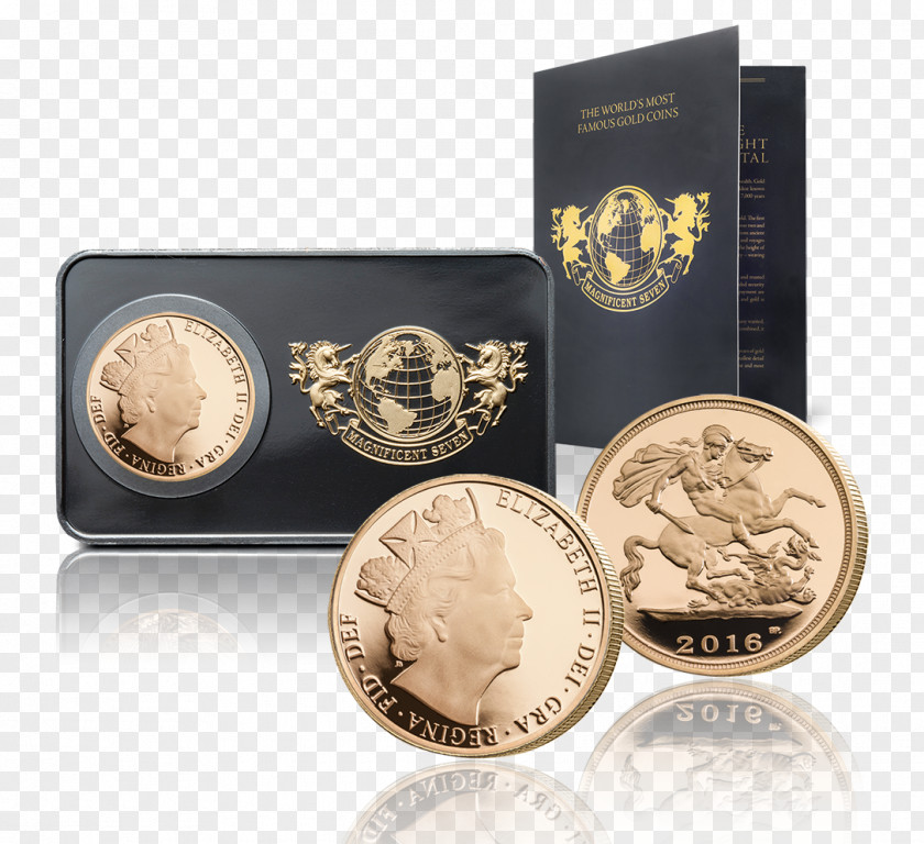 Coin Silver Gold Half Sovereign PNG