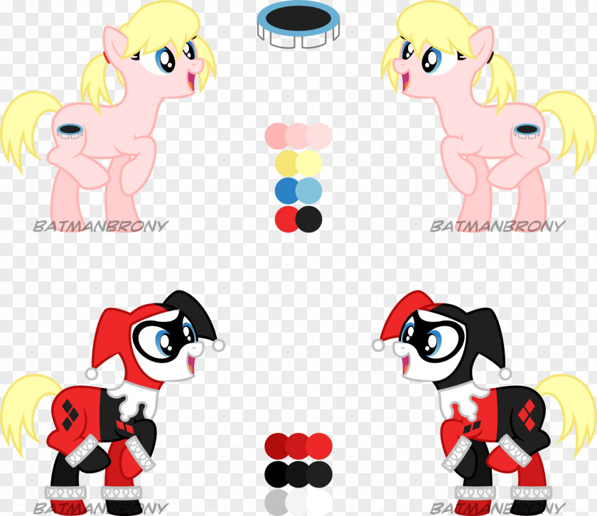 Harley Quinn Pony Pinkie Pie Joker Rainbow Dash PNG