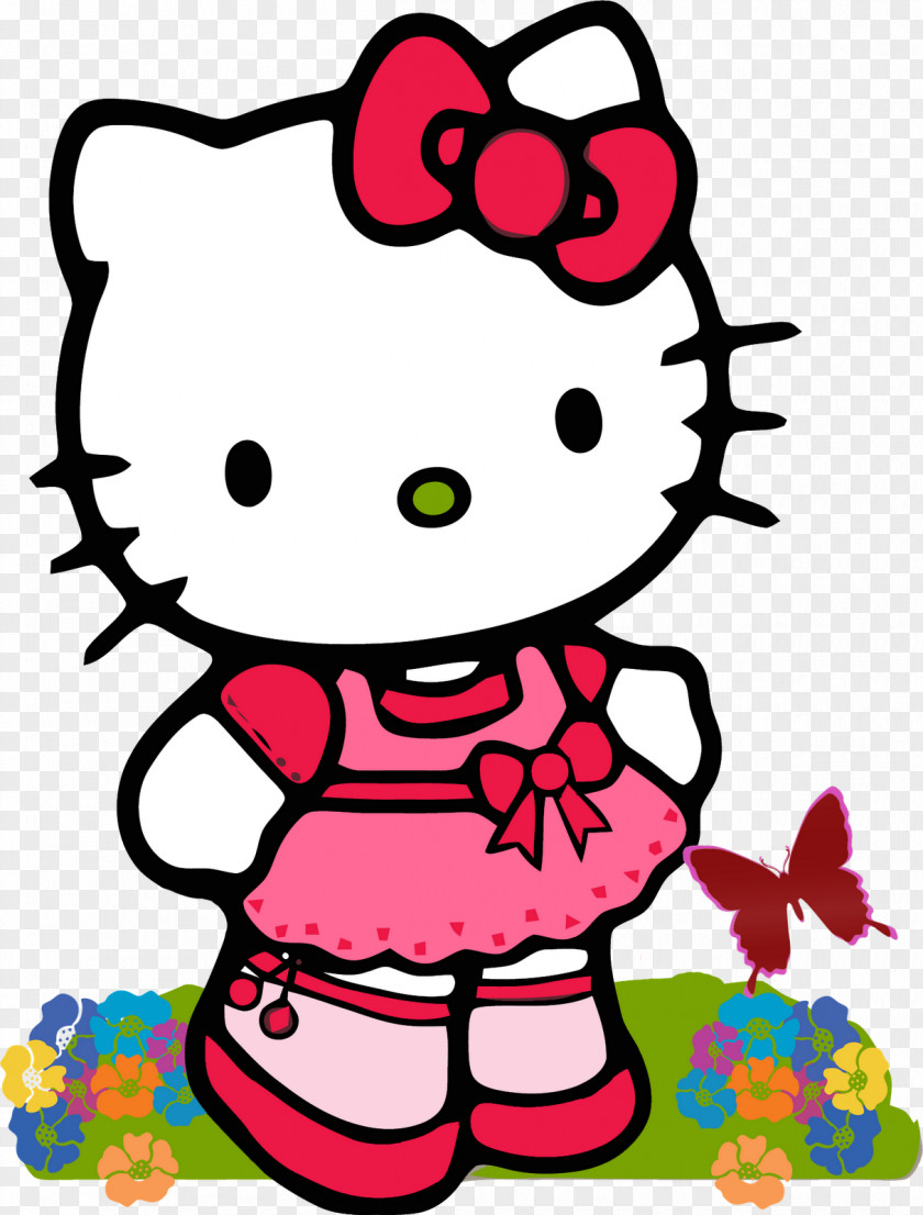 Hello Kitty Logo Cartoon Clip Art PNG