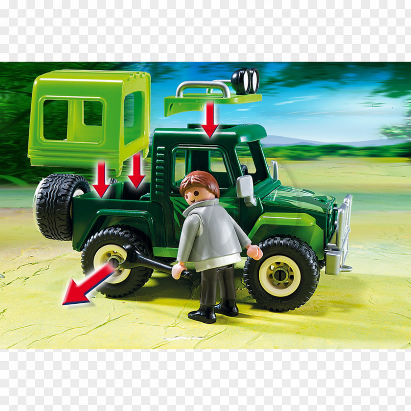 Orangutan Car Off-road Vehicle Toy Playmobil PNG