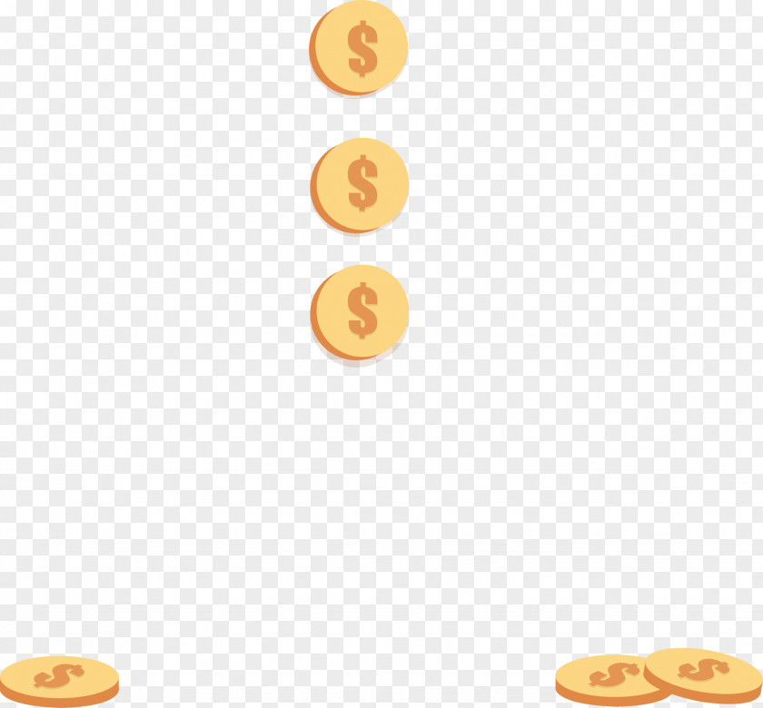 Flat Gold Coin Picture PNG