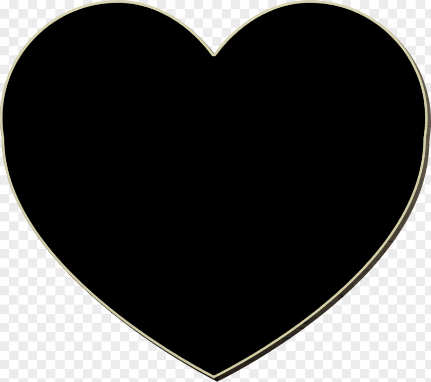 Heart Black Shape Icon Shapes PNG