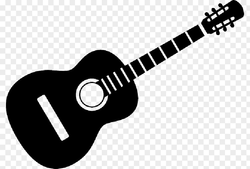 Rock Band Live Performances Vector Silhouettes Acoustic Guitar Electric Music PNG