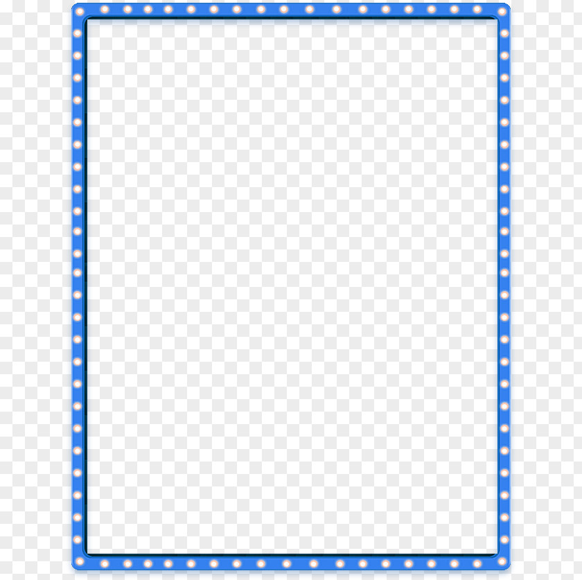 Blue Simple Line Border Texture Download Picture Frame PNG