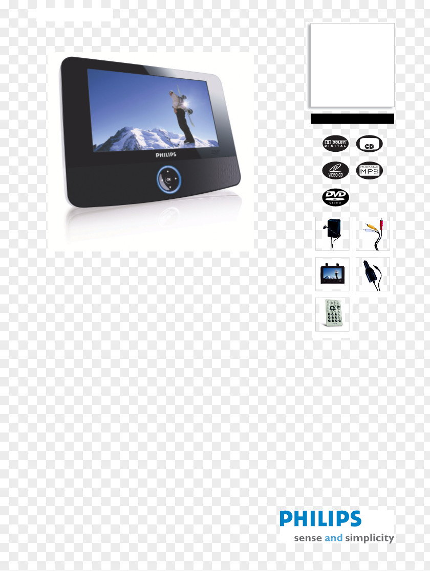 Dvd IPod Blu-ray Disc Portable DVD Player Philips Product Manuals PNG