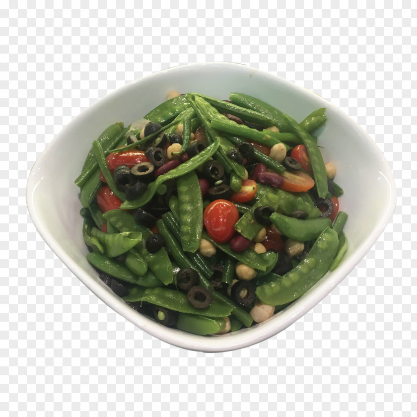 Pea Spinach Salad Vegetarian Cuisine Dish Food PNG