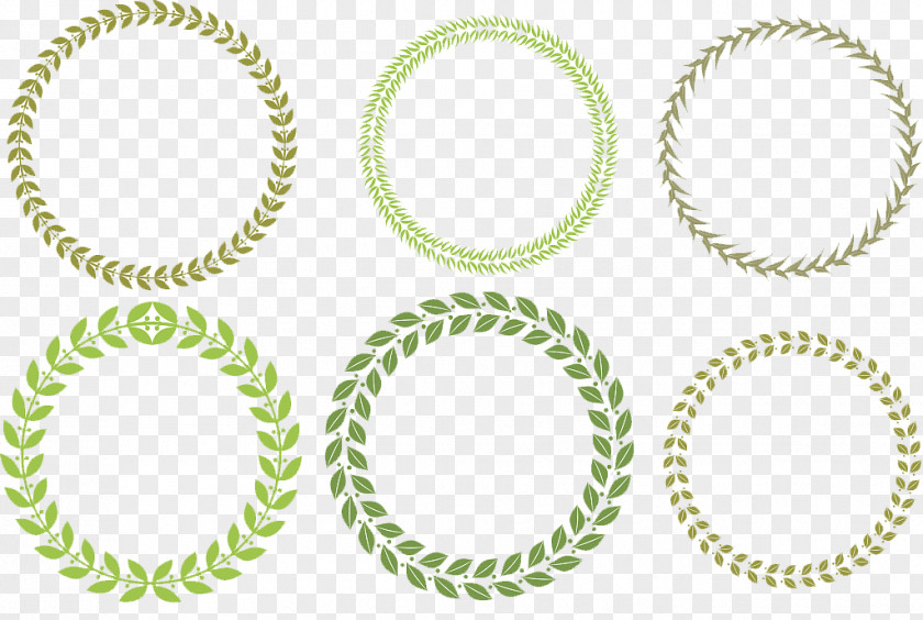 Vector Green Leaves Combination PNG