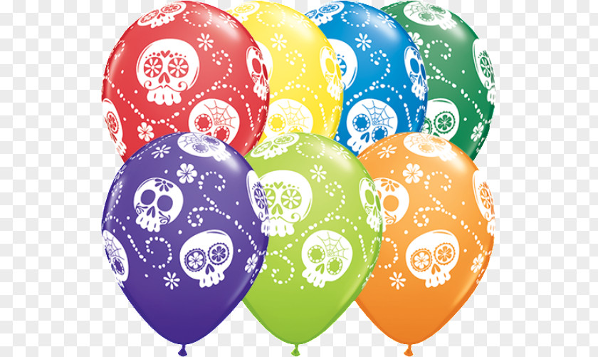 Balloon Calavera Day Of The Dead Party Favor PNG