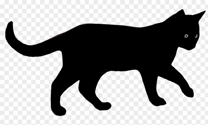 Black Cat Silhouette Kitten Clip Art PNG