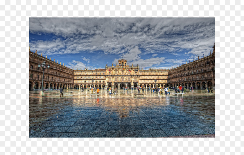 City Plaza Mayor, Salamanca Town Square Old Of PNG