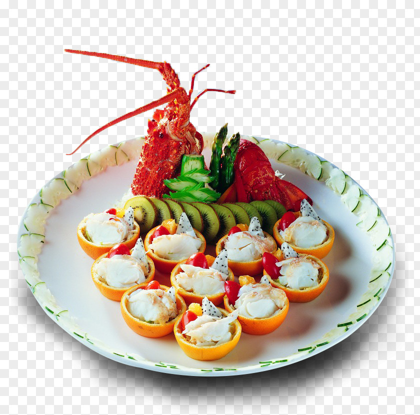 Exquisite Lobster Chinese Cuisine Seafood Palinurus Elephas Ingredient PNG