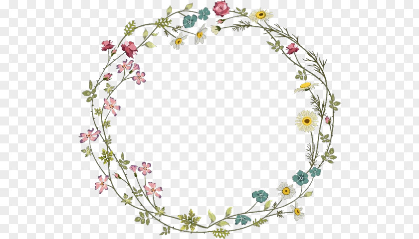 Flower Borders And Frames Clip Art Image Circle PNG