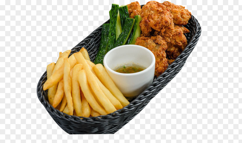 Achillea Chicken Cucumber Strips French Fries Nugget Karaage Fingers Junk Food PNG
