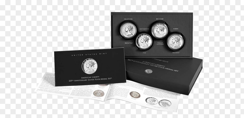 American Liberty Silver Medal United States Of America Proof Coinage Mint PNG