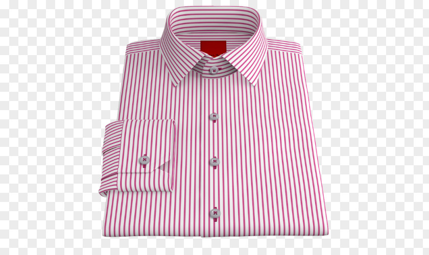 Stripes PINK Dress Shirt Oxford Twill Pink PNG