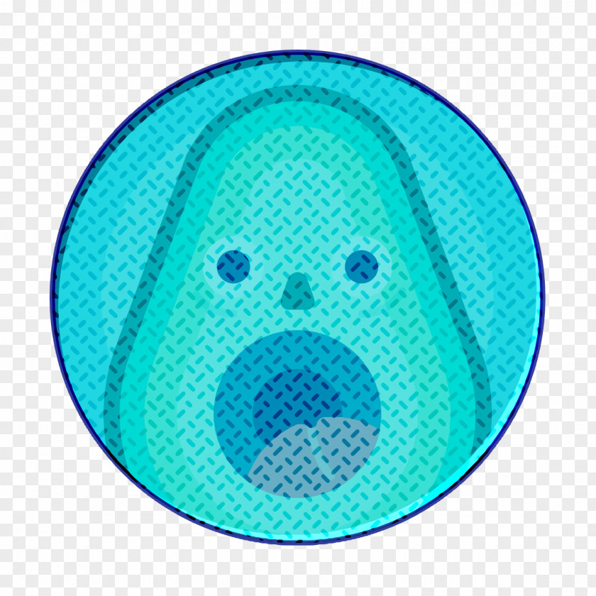 Teal Turquoise Avatar Icon Avocado Food PNG