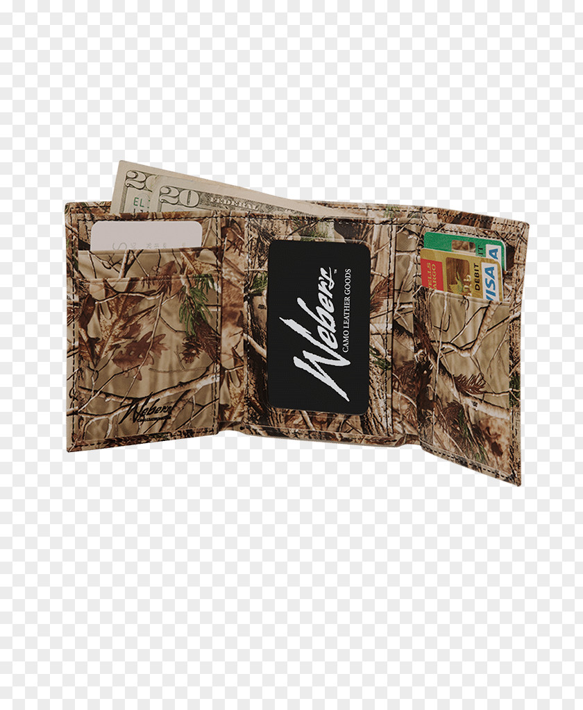Tri Fold Wallet Camouflage Handbag Leather Pocket PNG