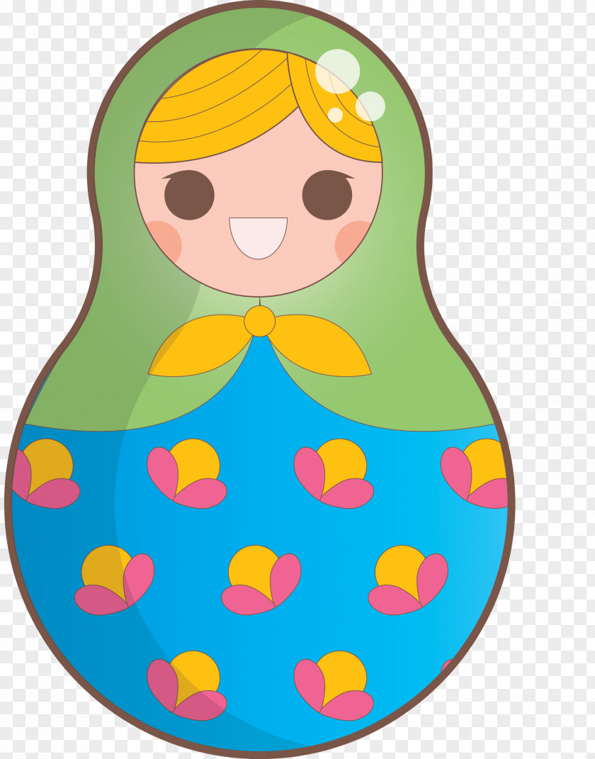 Colorful Russian Doll PNG