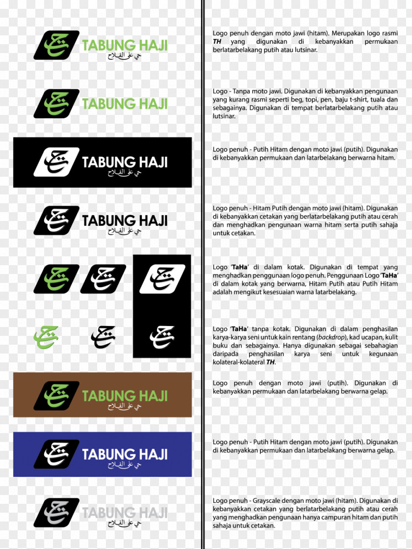 Haji Tabung Corporation Company Corporate Identity Logo PNG