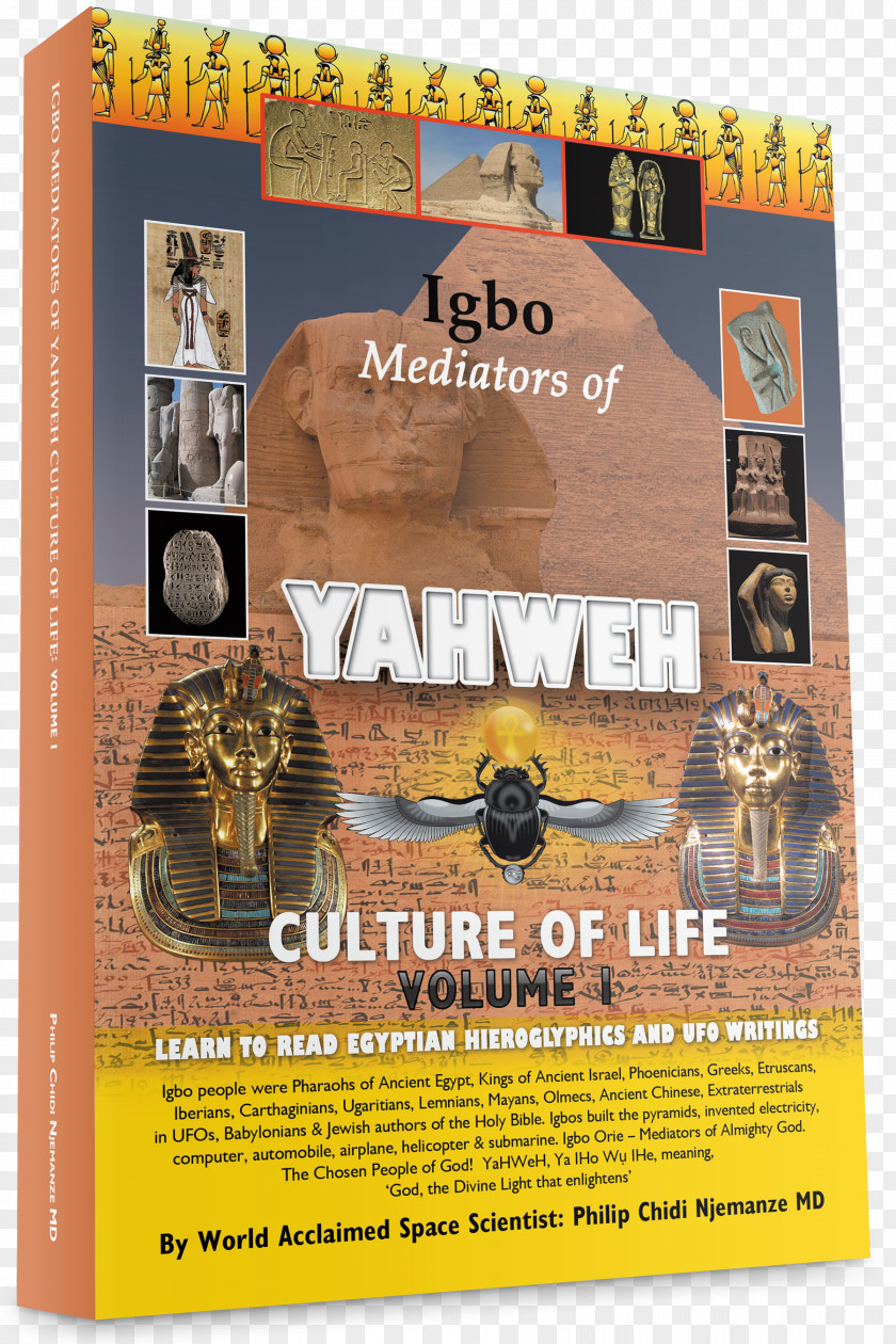 Igbo Mediators Of Yahweh Culture Life: Volume 1:Learn To Read Egyptian Hieroglyphs And Ufo Writings Poster PNG