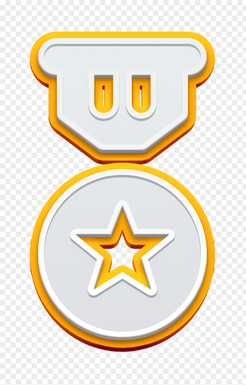 Signs Icon Medal With Star Prize PNG