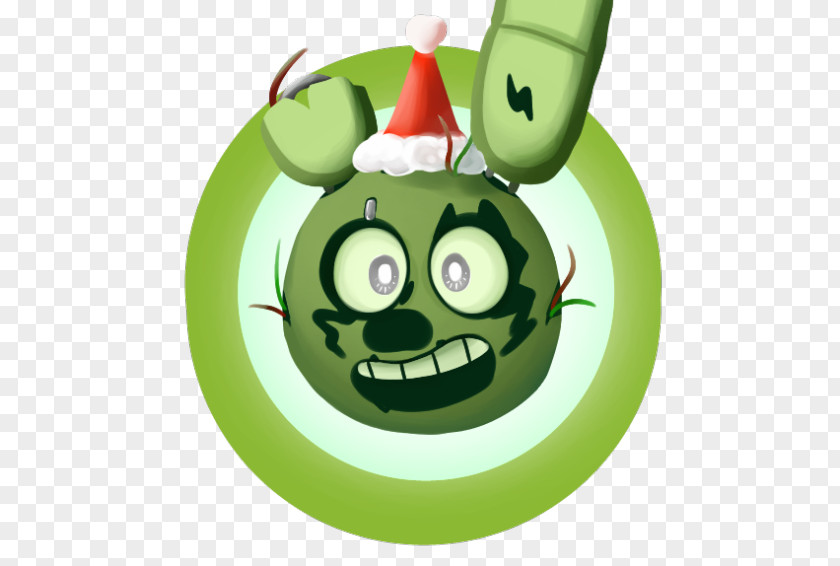 Vegetable Green Christmas Ornament Smiley PNG
