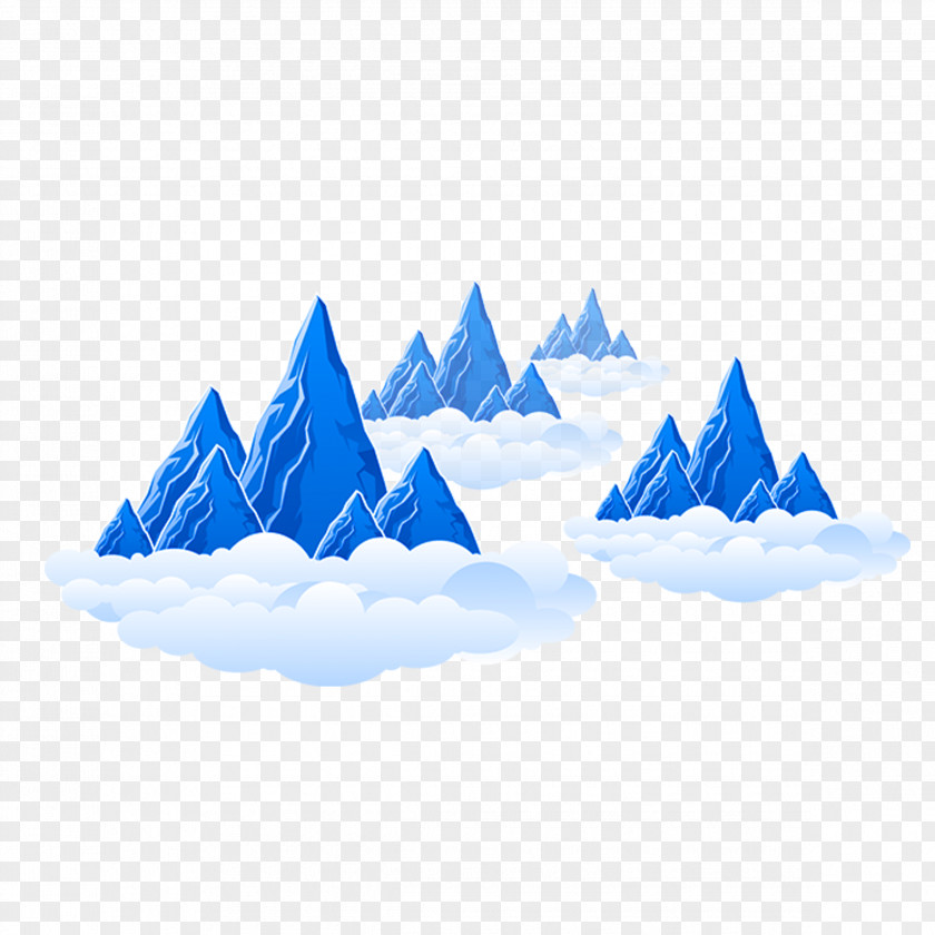 Cloudly Ornament Vector Graphics Image Mountain PNG