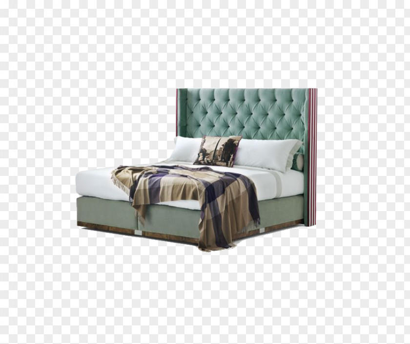 Continental Bed Nightstand Bedroom Furniture PNG