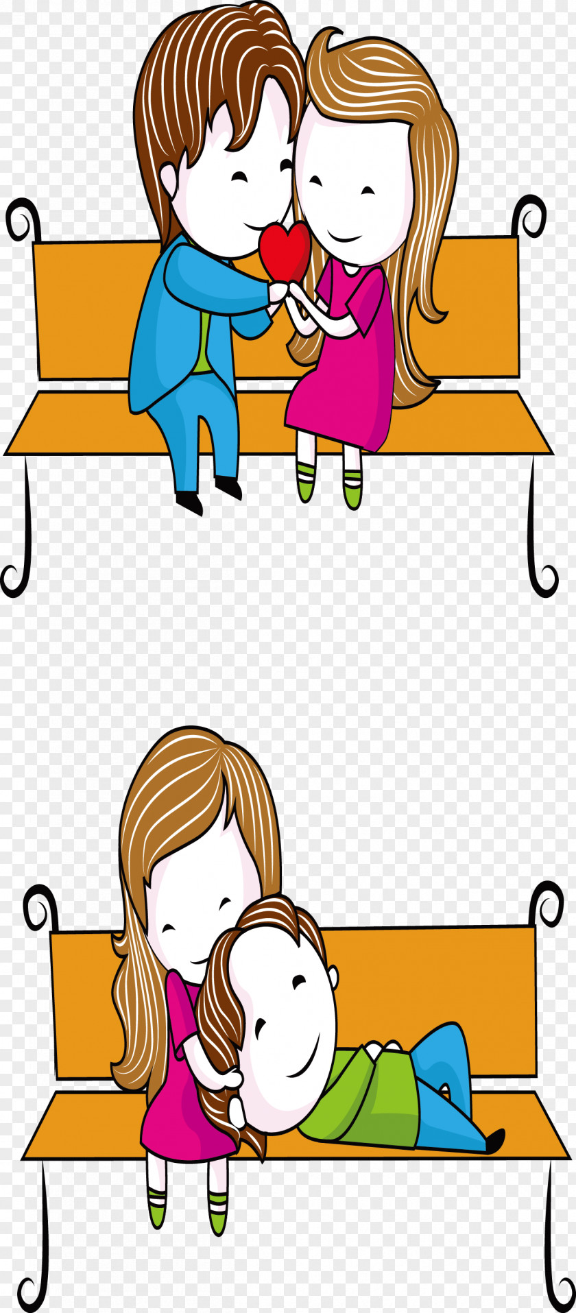 Couple In Love Falling Clip Art PNG