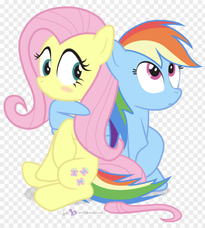 Fluttershy And Rainbow Dash Kiss DeviantArt Pony Digital Art PNG